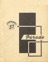 Pershing High School 1957 yearbook cover photo