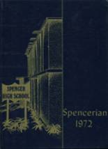 Spencer High School 1972 yearbook cover photo