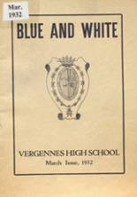 1932 Vergennes Union High School Yearbook from Vergennes, Vermont cover image