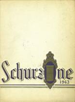 Schurz High School 1963 yearbook cover photo