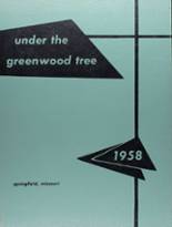 Greenwood High School 1958 yearbook cover photo