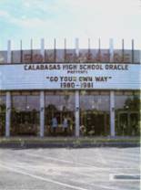 Calabasas High School 1981 yearbook cover photo
