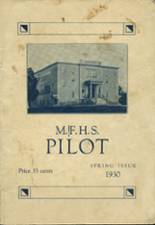 Mechanic Falls High School 1930 yearbook cover photo