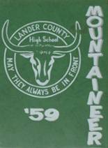 Battle Mountain High School 1959 yearbook cover photo
