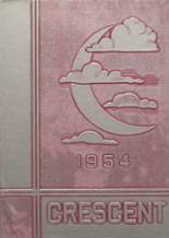 Crescent High School 1954 yearbook cover photo