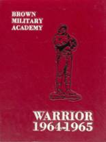 Brown Military Academy 1965 yearbook cover photo