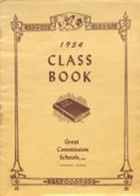 1954 Great Commission High School Yearbook from Anderson, Indiana cover image