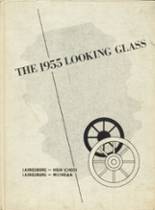 Laingsburg High School 1955 yearbook cover photo