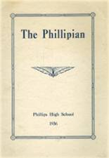 Phillips High School 1936 yearbook cover photo