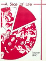 Tinora High School 1986 yearbook cover photo