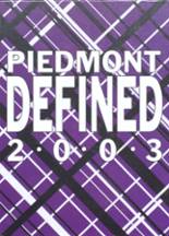 Piedmont High School 2003 yearbook cover photo