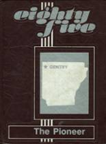 Gentry High School 1985 yearbook cover photo