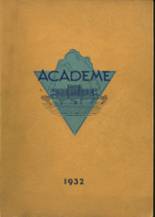 Academy High School 1932 yearbook cover photo