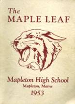 Mapleton High School 1953 yearbook cover photo