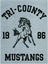 Tri County High School 1986 yearbook cover photo