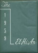 Elderton High School 1959 yearbook cover photo