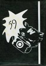 West High School 1959 yearbook cover photo