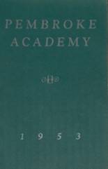 Pembroke Academy 1953 yearbook cover photo