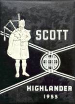Scott High School 1955 yearbook cover photo