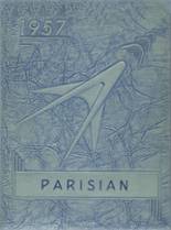 New Paris High School 1957 yearbook cover photo