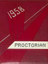Proctor High School 1958 yearbook cover photo
