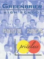 Greenbrier High School 2004 yearbook cover photo