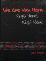 Van Horn High School 2009 yearbook cover photo