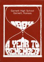 Garnett High School 1984 yearbook cover photo