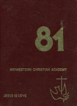 Midwestern Christian Academy 1981 yearbook cover photo
