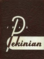 Pekin Community High School 1952 yearbook cover photo