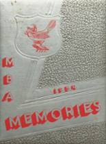 Meade Bible Academy 1954 yearbook cover photo
