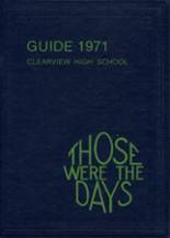 1971 Clearview High School Yearbook from Lorain, Ohio cover image