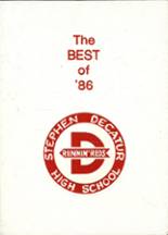 Decatur High School 1986 yearbook cover photo