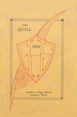 Gardiner High School 1931 yearbook cover photo