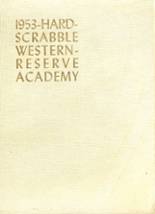 Western Reserve Academy 1953 yearbook cover photo