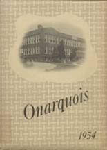 Onarga High School 1954 yearbook cover photo