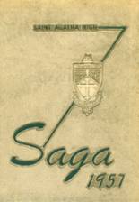 St. Agatha School 1957 yearbook cover photo