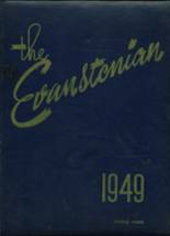 Evanston Township High School 1949 yearbook cover photo