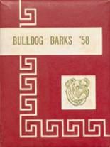 Hitchcock High School 1958 yearbook cover photo