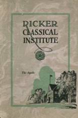 Ricker Classical Institute High School 1929 yearbook cover photo