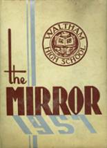 Waltham High School 1957 yearbook cover photo