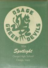 Osage High School 1954 yearbook cover photo