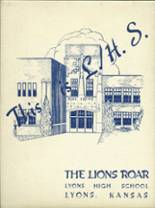 Lyons High School 1957 yearbook cover photo