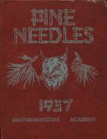1957 Mattanawcook Academy Yearbook from Lincoln, Maine cover image