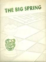 Big Spring High School 1958 yearbook cover photo