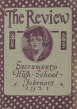 Sacramento High School 1921 yearbook cover photo