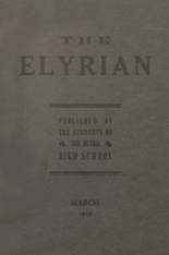 Elyria High School 1919 yearbook cover photo