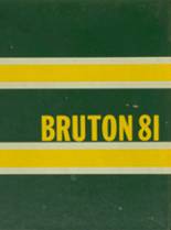 Bruton High School 1981 yearbook cover photo