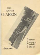 Sharon Springs Central School 1937 yearbook cover photo