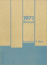 1971 Mann High School Yearbook from Gary, Indiana cover image